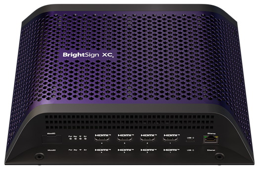 Player Digital Signage Brightsign XC5 su sfondo trasparente